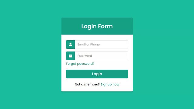 Responsive Login Form using only HTML & CSS Responsive Login Form using only HTML & CSS