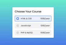 Custom Radio Button using HTML & CSS Custom Radio Button using HTML & CSS