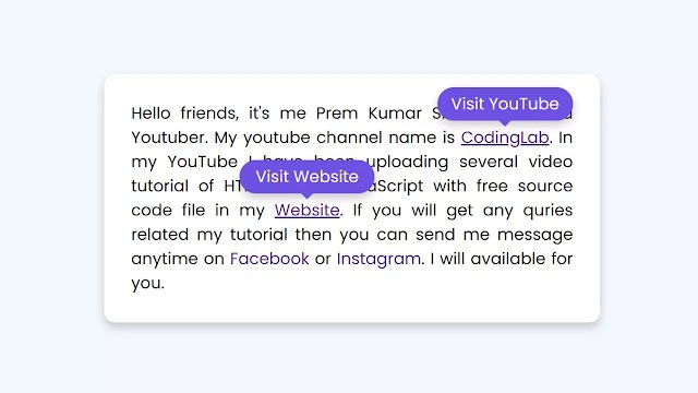 Navigation Links Hover Animation using HTML And CSS Navigation Links Hover Animation using HTML And CSS