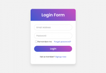 Login Form with Floating Label Animation using only HTML & CSS Login Form with Floating Label Animation using only HTML & CSS
