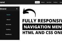 Responsive Navigation Menu Bar Design using only HTML & CSS Responsive Navigation Menu Bar Design using only HTML & CSS