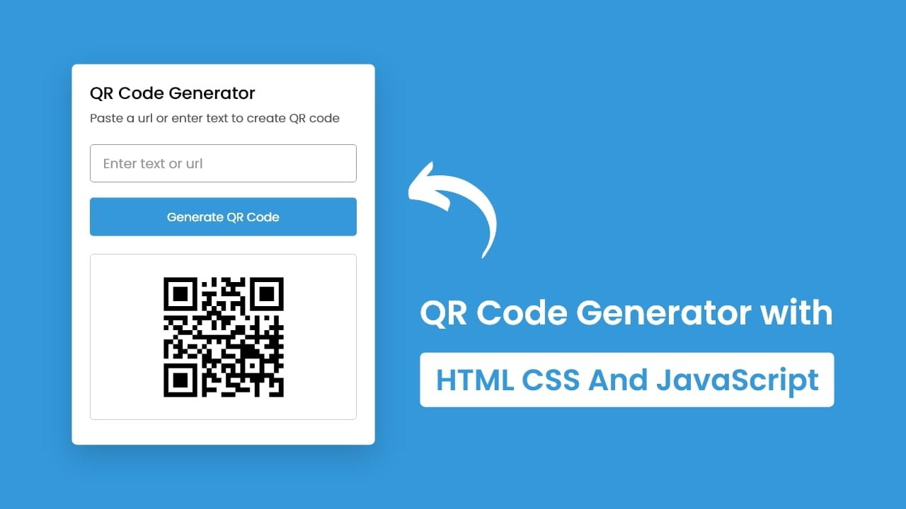 QR Code Generator in HTML CSS & JavaScript 1 QR Code Generator in HTML CSS & JavaScript