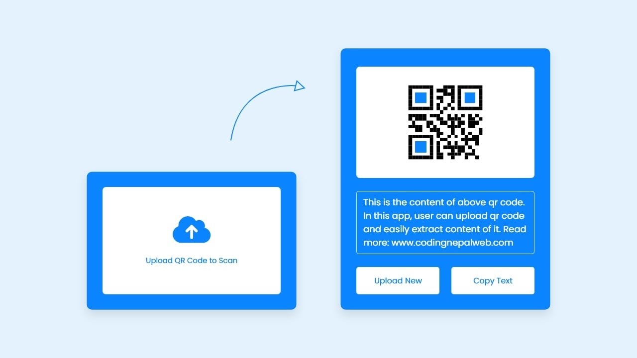 QR Code Scanner or Reader in HTML CSS & JavaScript 1 QR Code Scanner or Reader in HTML CSS & JavaScript