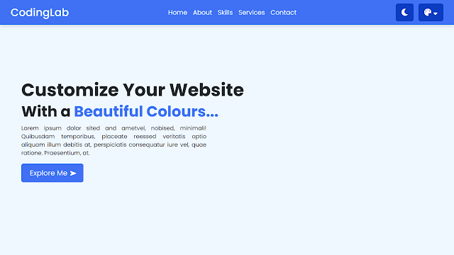 Website Color Switcher in HTML CSS & JavaScript Website Color Switcher in HTML CSS & JavaScript