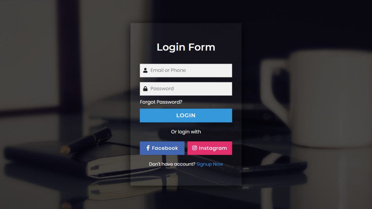 30+ Free Login & Registration Form Templates in HTML & CSS 15 Glassmorphism Login Form in HTML CSS