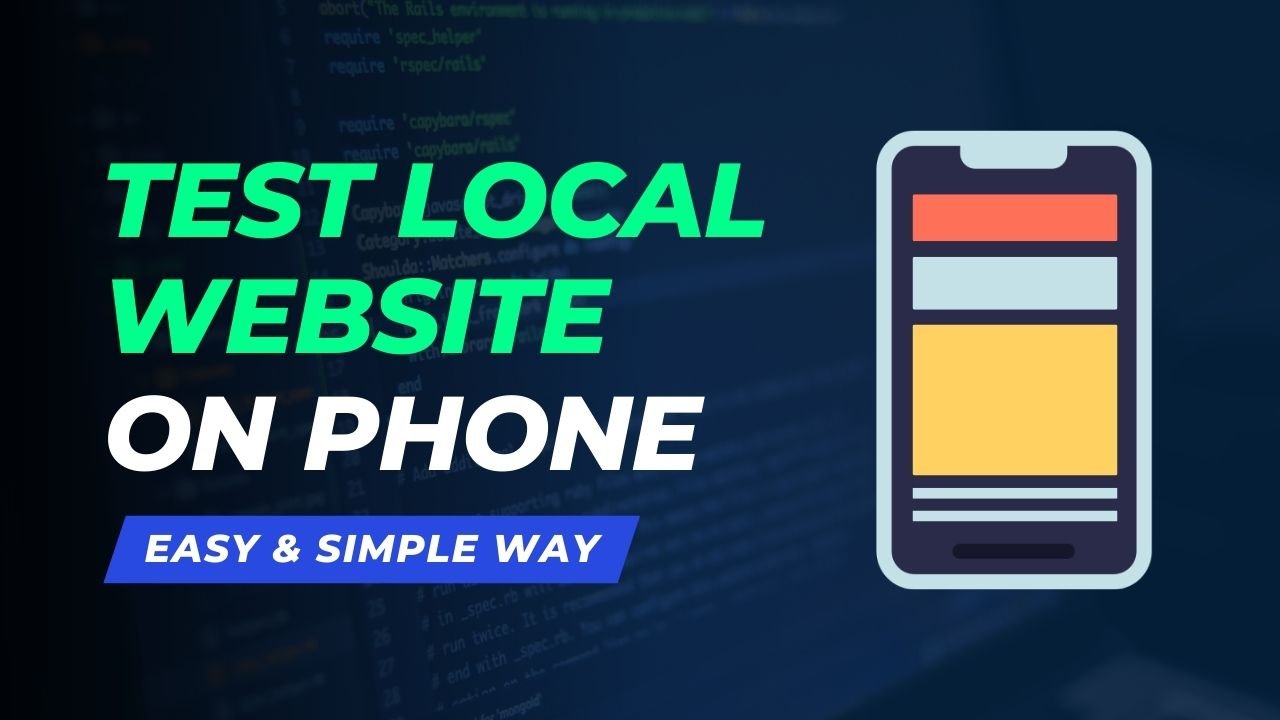 How to Test Local Website on Mobile Devices 1 How to Test Live Local Website on Mobile Device