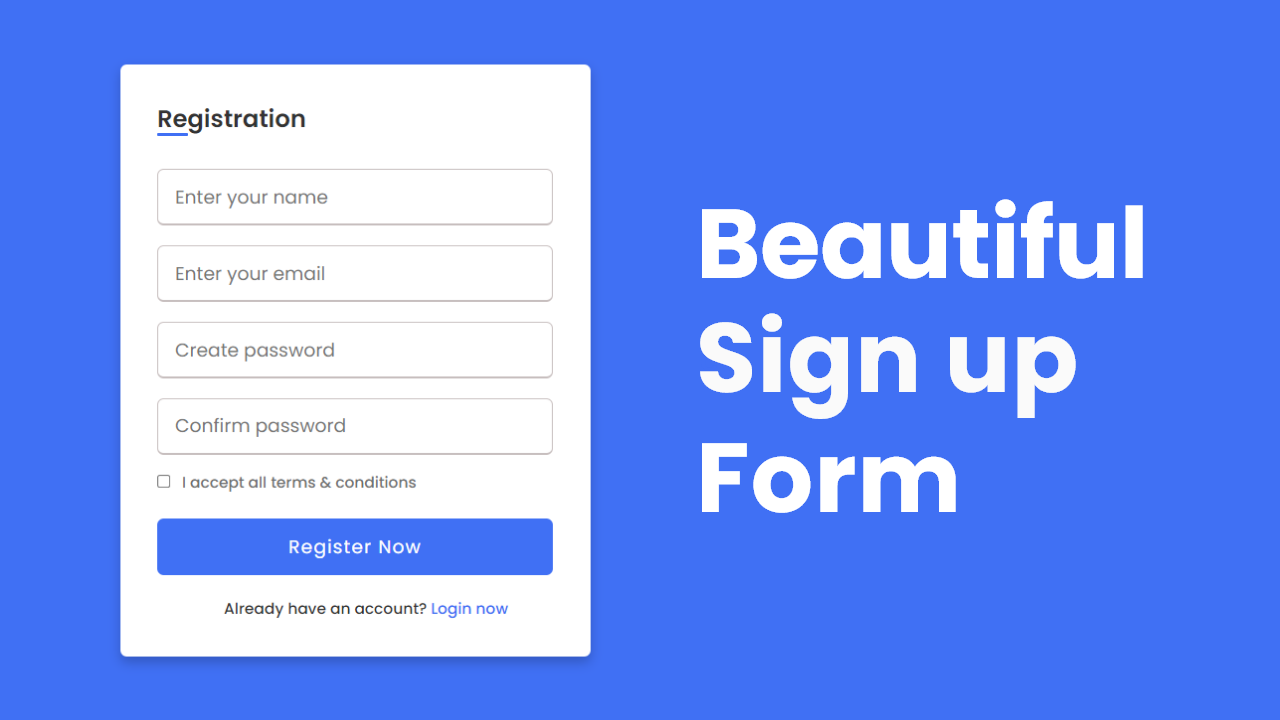 30+ Free Login & Registration Form Templates in HTML & CSS 3 Simple Registration Form in HTML