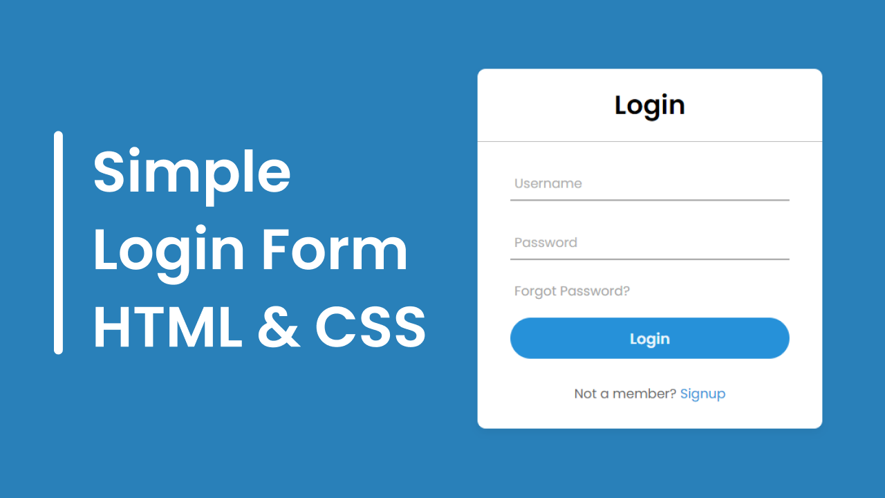 30+ Free Login & Registration Form Templates in HTML & CSS 27 Login Page in HTML and CSS