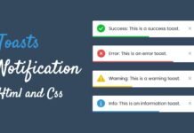 Create A Toast Notification in HTML CSS & JavaScript Create A Toast Notification in HTML CSS & JavaScript Toast Notification in JavaScript