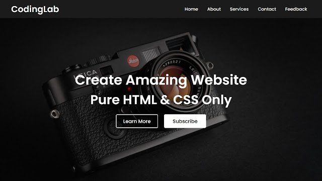 Simple Website in HTML and CSS Simple Website in HTML and CSS