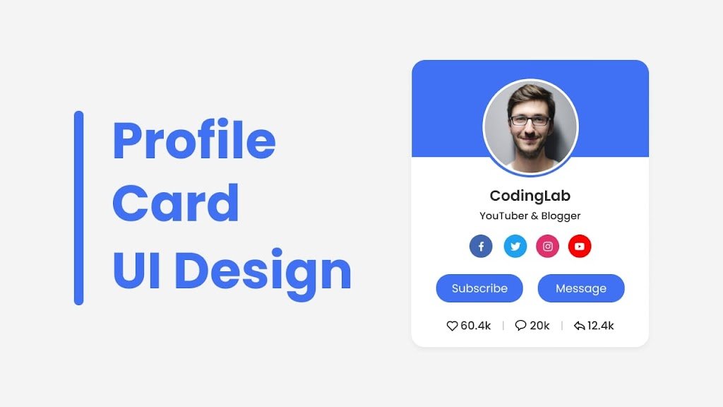 How to Create Profile Card in HTML & CSS 1 How to Create Profile Card in HTML & CSS
