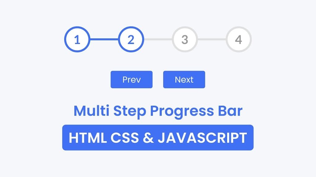 Multi Step Progress Bar in HTML CSS & JavaScript 1 Multi Step Progress Bar in HTML CSS & JavaScript