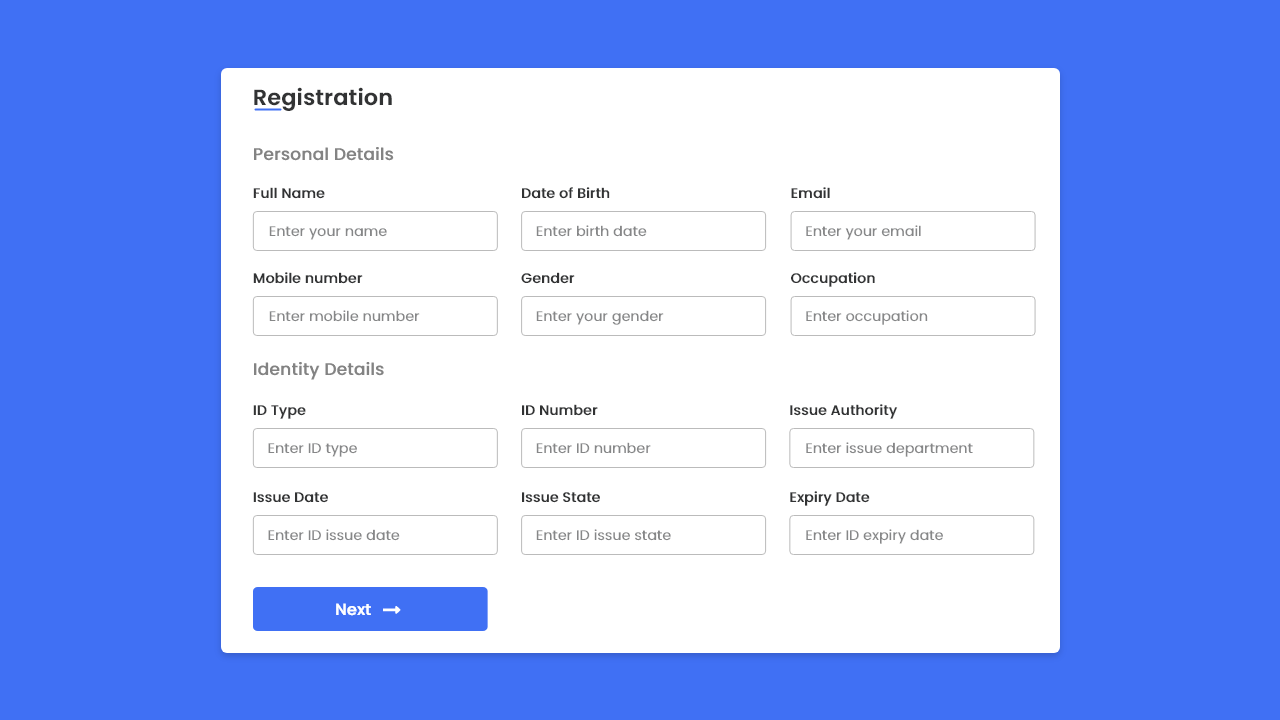 Responsive Registration Form in HTML CSS & JavaScript | With Source Code 1 Responsive Registration Form in HTML CSS & JavaScript | With Source Code