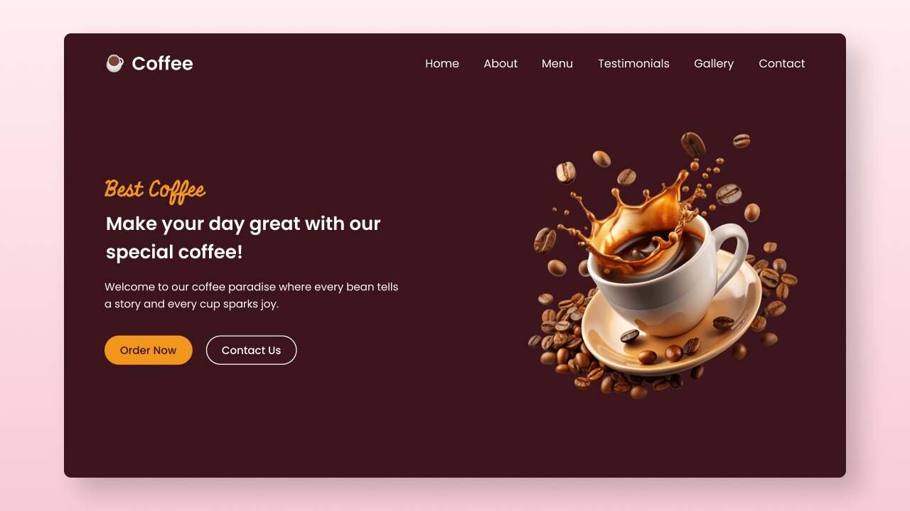 10+ Website Templates Design in HTML CSS and JavaScript 1 Responsive Coffee Website in HTML and CSS