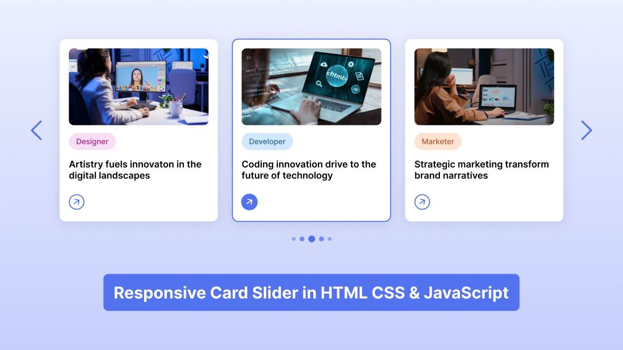 10+ Best JavaScript Image Sliders With Source Code 10 How to Create Card Slider in HTML CSS & JavaScript Step-by-step Guide