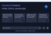 Build Google Gemini AI Chatbot with HTML CSS & JavaScript Build Google Gemini AI Chatbot with HTML CSS & JavaScript