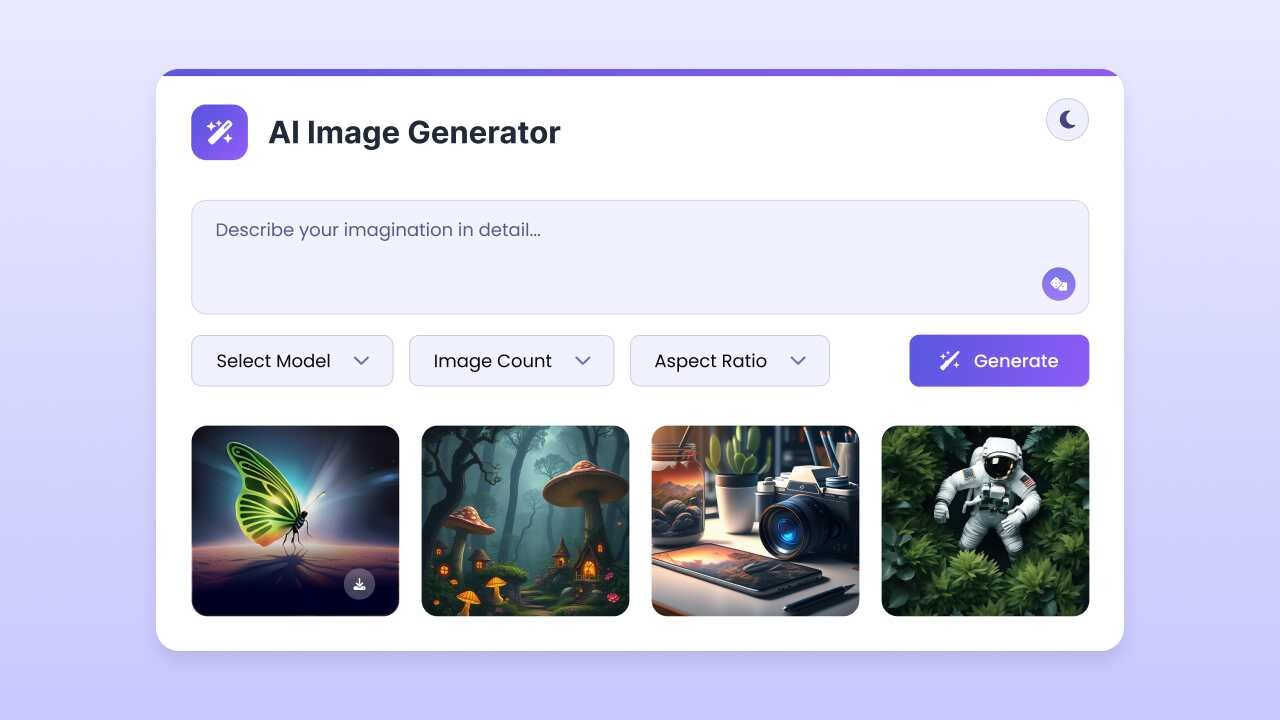 ✨ Build AI Image Generator in HTML CSS & JavaScript 1 Build AI Image Generator in HTML CSS & JavaScript